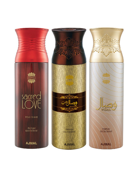 

Ajmal Unisex Set of 3 Deodorants, Multi