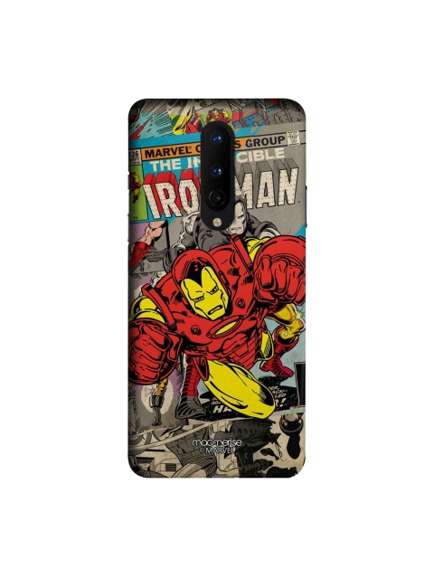 

macmerise Grey & Red Marvel Comics Ironman OnePlus 8 Back Case