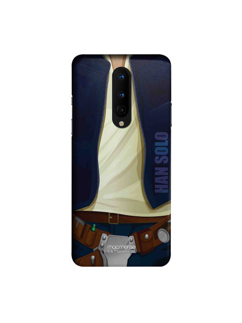 

macmerise Navy Blue & Yellow Attire Han OnePlus 8 Back Cover
