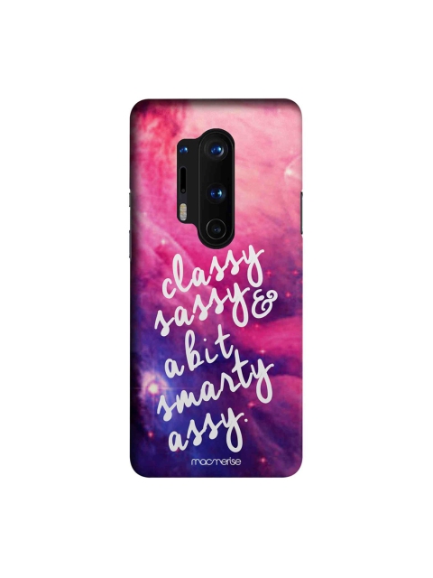 

macmerise Pink & Blue Smarty Assy OnePlus 8 Pro Back Case