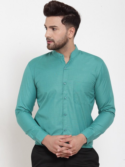 

JAINISH Men Green Classic Regular Fit Solid Casual Shirt