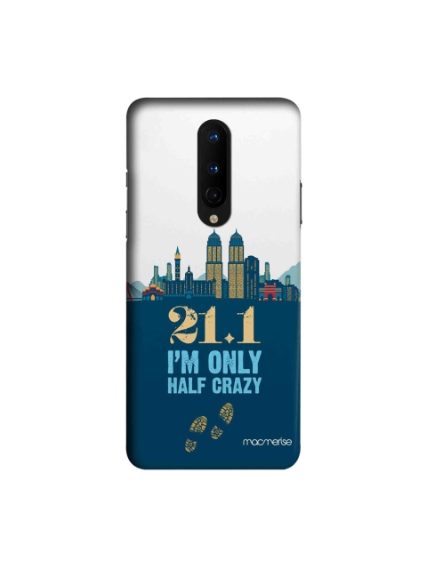 

macmerise Blue & Grey Half Crazy OnePlus 8 Back Cover