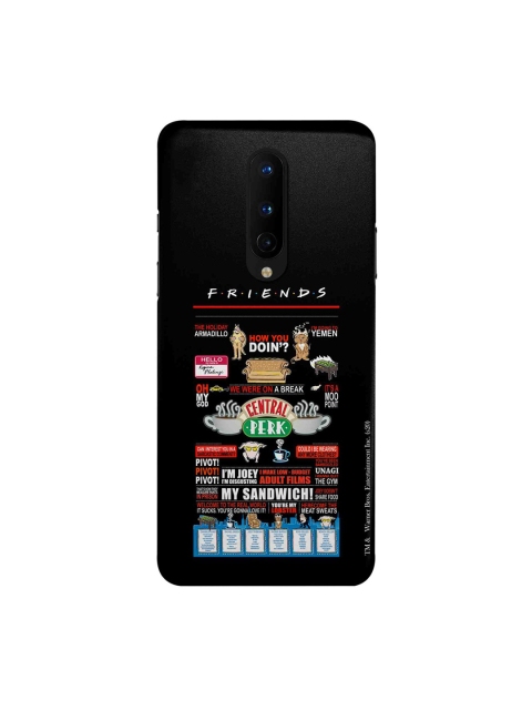 

macmerise Black & Red Friends Favorites OnePlus 8 Back Cover