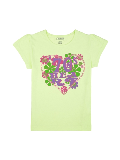 

Cherokee Girls Green Printed Top