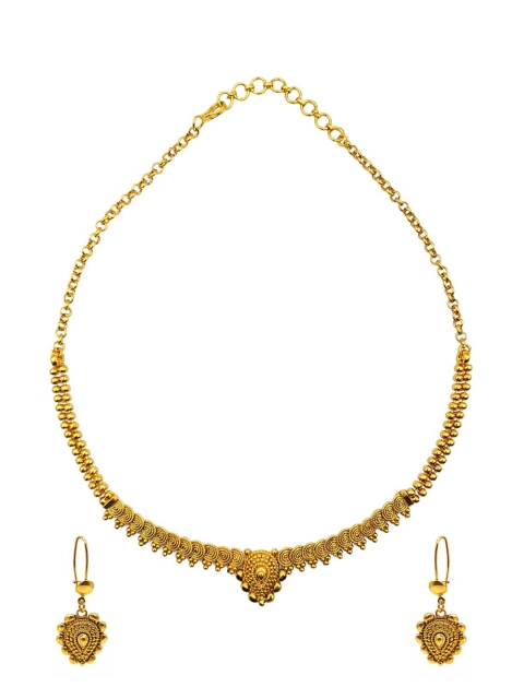 

Sia Art Jewellery Gold-Plated South Indian Jewellery Set