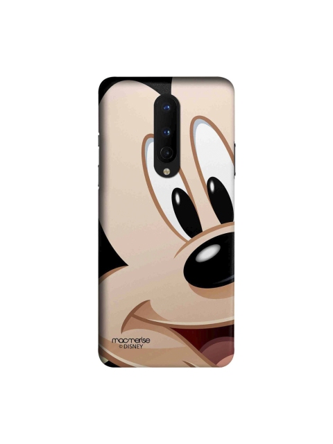 

macmerise Beige & Black Disney Zoom Up Mickey Mouse OnePlus 8 Back Case