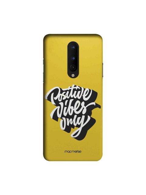 

macmerise Yellow & White Positive Vibes Only OnePlus 8 Back Cover