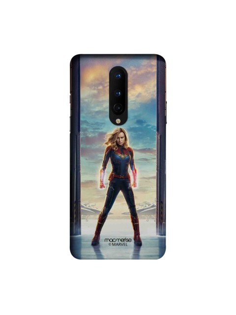 

macmerise Blue & Beige Captain Marvel Poster OnePlus 8 Back Cover