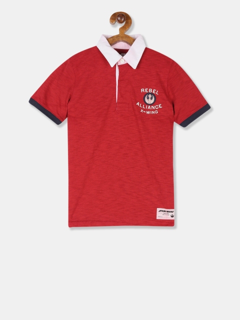 

GAP Boys Red Star Wars Printed Polo Collar T-shirt