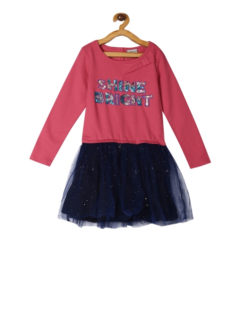 

Cherokee Girls Pink Embellished Fit and Flare Dress