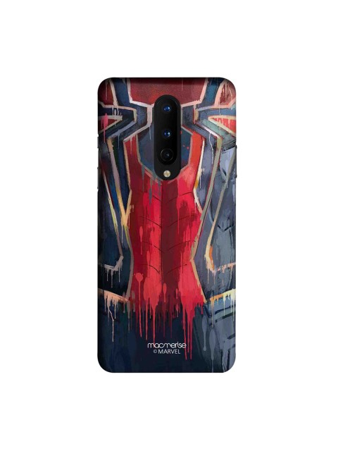 

macmerise Grey & Red Grunge Suit Spidey OnePlus 8 Back Cover