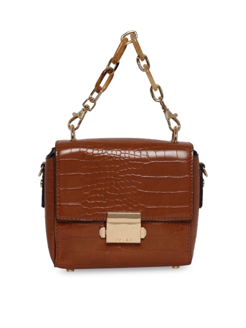 

ALDO Brown Animal Textured Handheld Bag