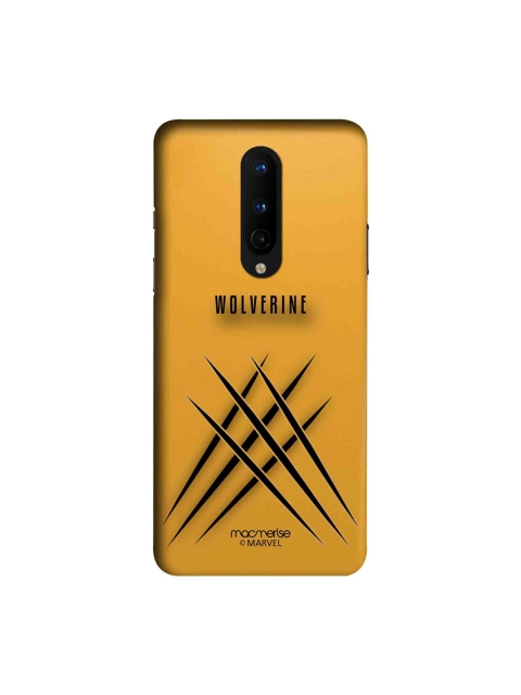 

macmerise Yellow & Black Minimalistic Wolverine OnePlus 8 Back Cover