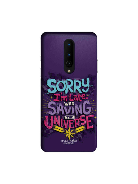 

macmerise Purple & Pink Captain Marvel Saving The Universe OnePlus 8 Back Case