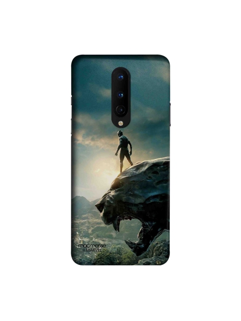 

macmerise Teal Blue & Grey Panther Glorified OnePlus 8 Back Cover