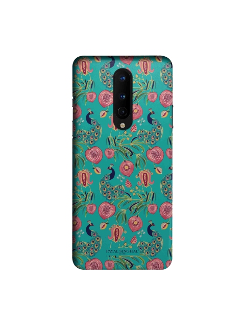 

macmerise Green & Pink Payal Singhal Anaar & Mor OnePlus 8 Back Cover