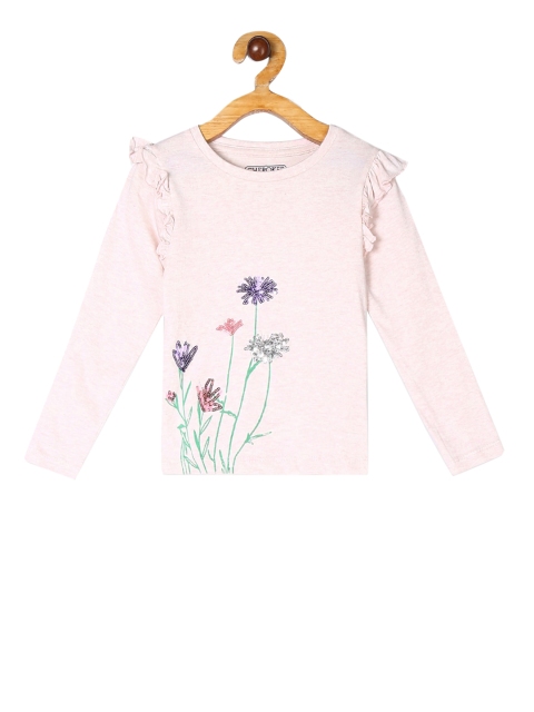

Cherokee Girls Pink Floral Sequinned Top