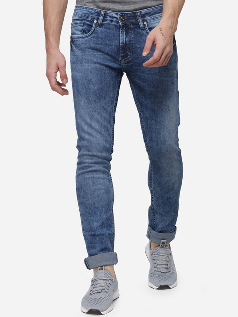 

Greenfibre Men Blue Slim Fit Mid-Rise Clean Look Stretchable Jeans