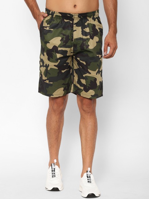 

SAPPER Men Multicoloured Camouflage Print Regular Shorts, Multi