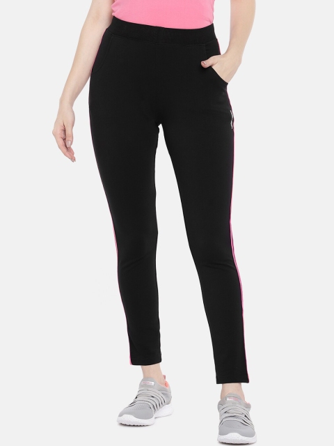 

Sweet Dreams Women Black Solid Slim-Fit Track Pants