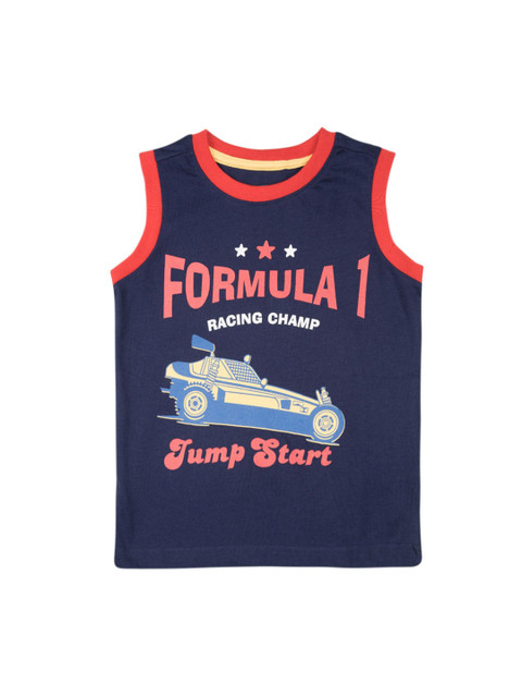 

Cherokee Boys Blue Printed Round Neck T-shirt