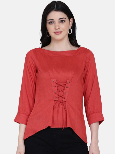 

Eavan Women Red Solid Top