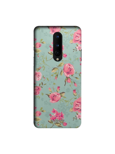 

macmerise Green & Pink Flowers OnePlus 8 Back Case