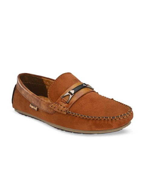 

Eego Italy Men Tan Brown Solid Horsebit Loafers