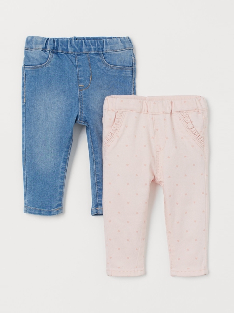 

H&M Girls 2-Pack Treggings, Blue