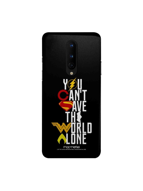 macmerise Black & White Justice League Motto OnePlus 8 Back Cover