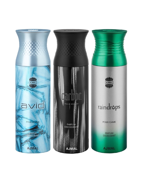 

Ajmal Unisex Set Of 3 Deodorant Sprays, Na