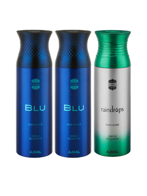 

Ajmal Unisex Set of 3 Deodorants, Multi