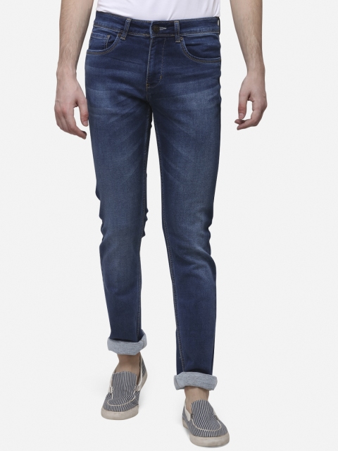 

Greenfibre Men Blue Straight Fit Mid-Rise Clean Look Stretchable Jeans