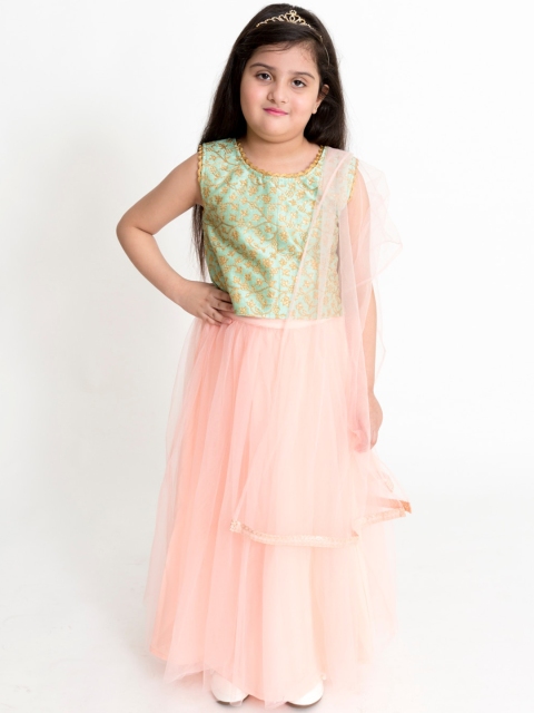 

Lil Peacock Pink Ready to Wear Lehenga & Blouse with Dupatta