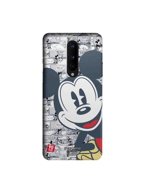 

macmerise Grey & Red Disney Mickey Comicstrip OnePlus 8 Back Case