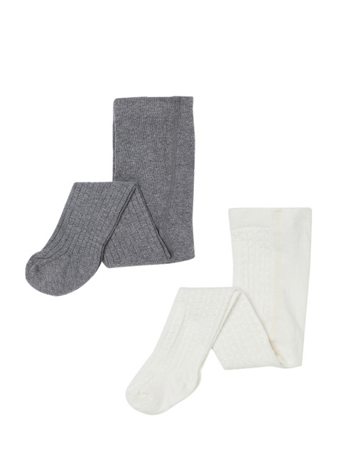 

H&M Girls 2-Pack Tights, White