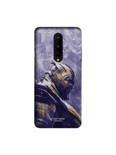 

macmerise Purple & Gold-Toned Marvel Comics Thanos Suited Up OnePlus 8 Back Case