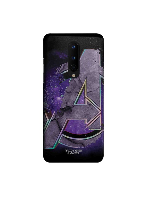 macmerise Blue & Black Marvel Comics Endgame Logo OnePlus 8 Back Case