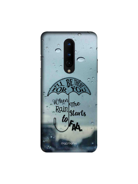

macmerise Teal Blue & Black Be There For You OnePlus 8 Back Cover