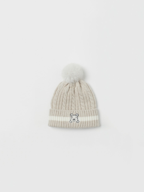 

H&M Kids Beige Cable-Knit Hat