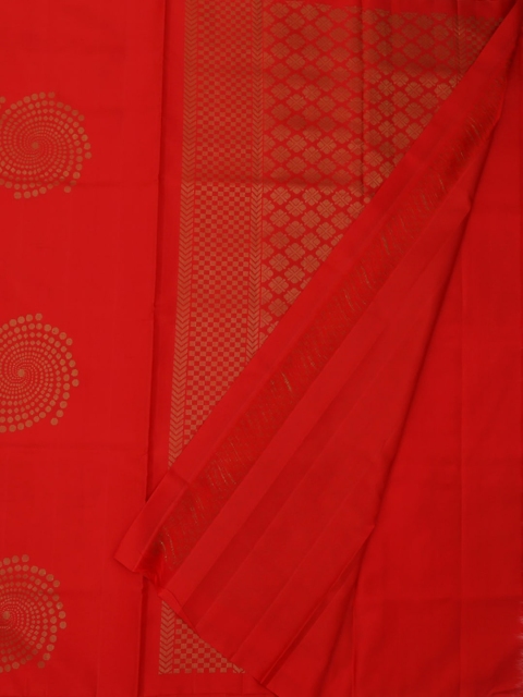 

Pothys Red Printed Pure Mayuri Soft Silk Saree