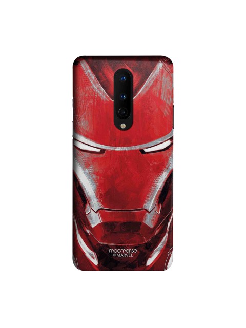 

macmerise Red & Grey Charcoal Art Iron Man OnePlus 8 Back Cover