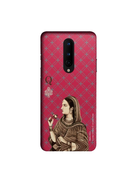 

macmerise Pink & Brown India Circus Ban Ja Rani OnePlus 8 Back Case