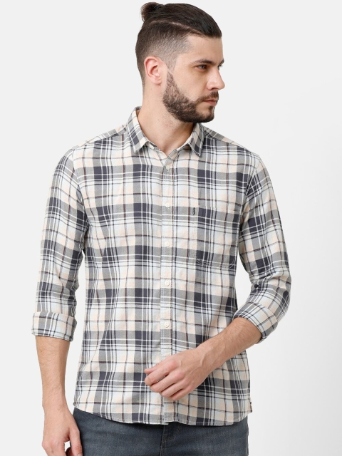 

Voi Jeans Men Multicoloured Slim Fit Checked Casual Shirt, Multi
