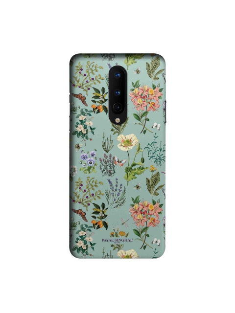 

macmerise Green & Pink Payal Singhal Titli Aqua OnePlus 8 Back Cover