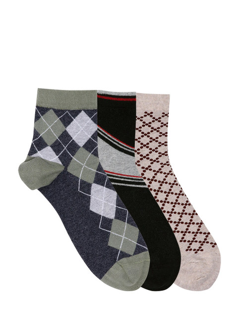 

Mustang Men Pack Of 3 Assorted Above Ankle-Length Socks