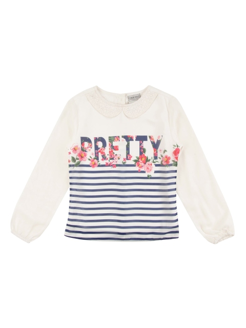 

Cherokee Girls White Floral Printed Top