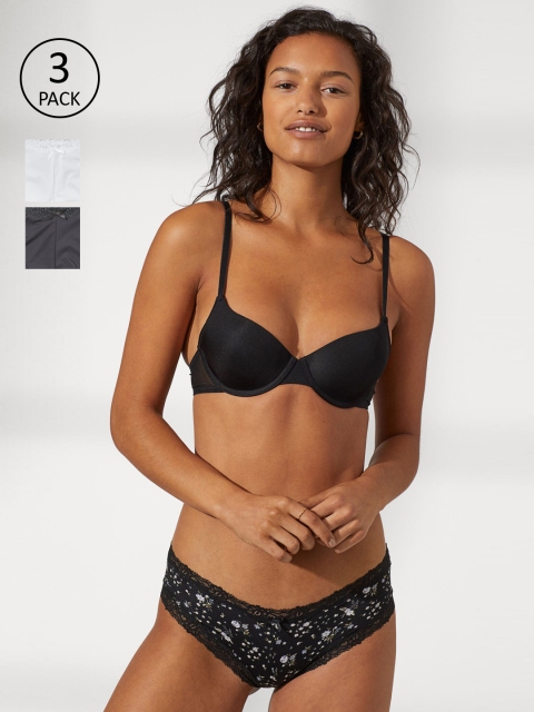 

H&M Women 3-Pack Hipster Briefs, White