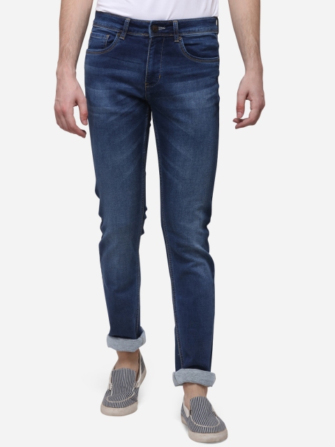 Greenfibre Men Blue Straight Fit Mid-Rise Clean Look Jeans
