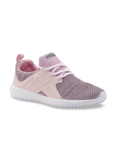 

Khadims Women Pink Textured Sneakers